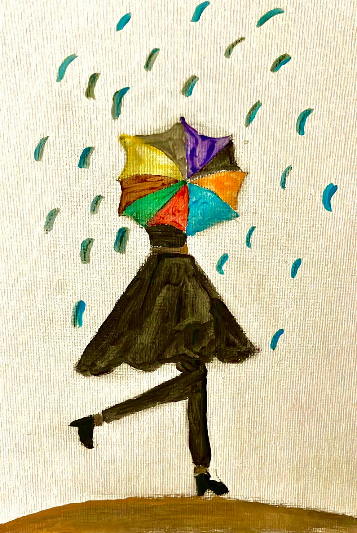 Girl in the rain