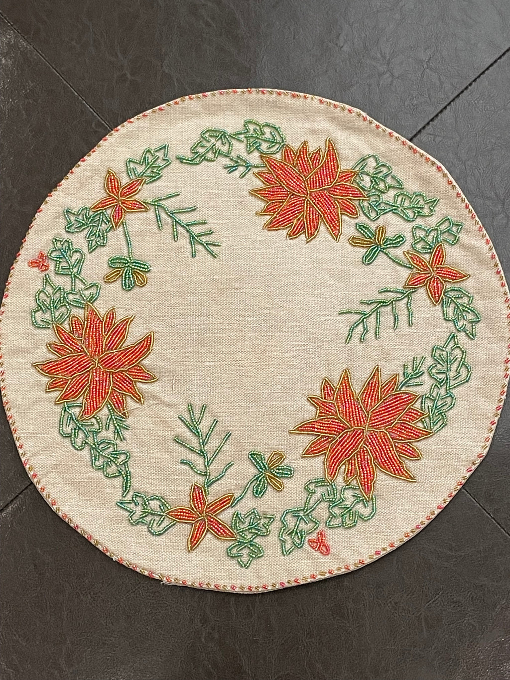 Hand- embroidered placemats (please look at options carefully)